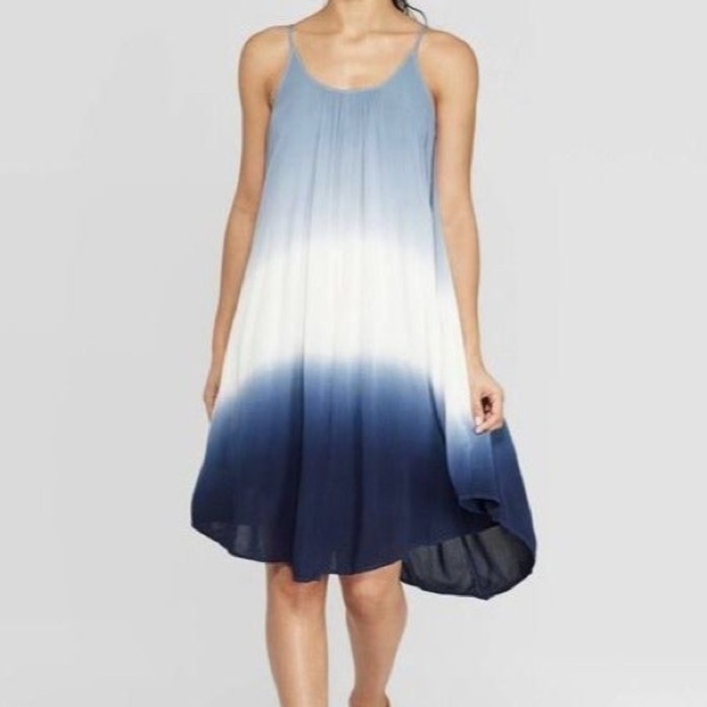 Knox Rose Midi Dress (blue & white)